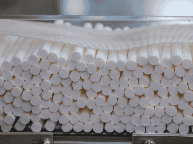 sustainable cigarette filters manufactured on FORTE C filter machine